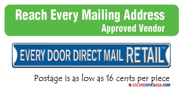 Every Door Direct Mail Retail is a very convenient program created by the United States Postal Service (USPS) to allow retail companies to reach every door within certain area through inexpensive direct mail services